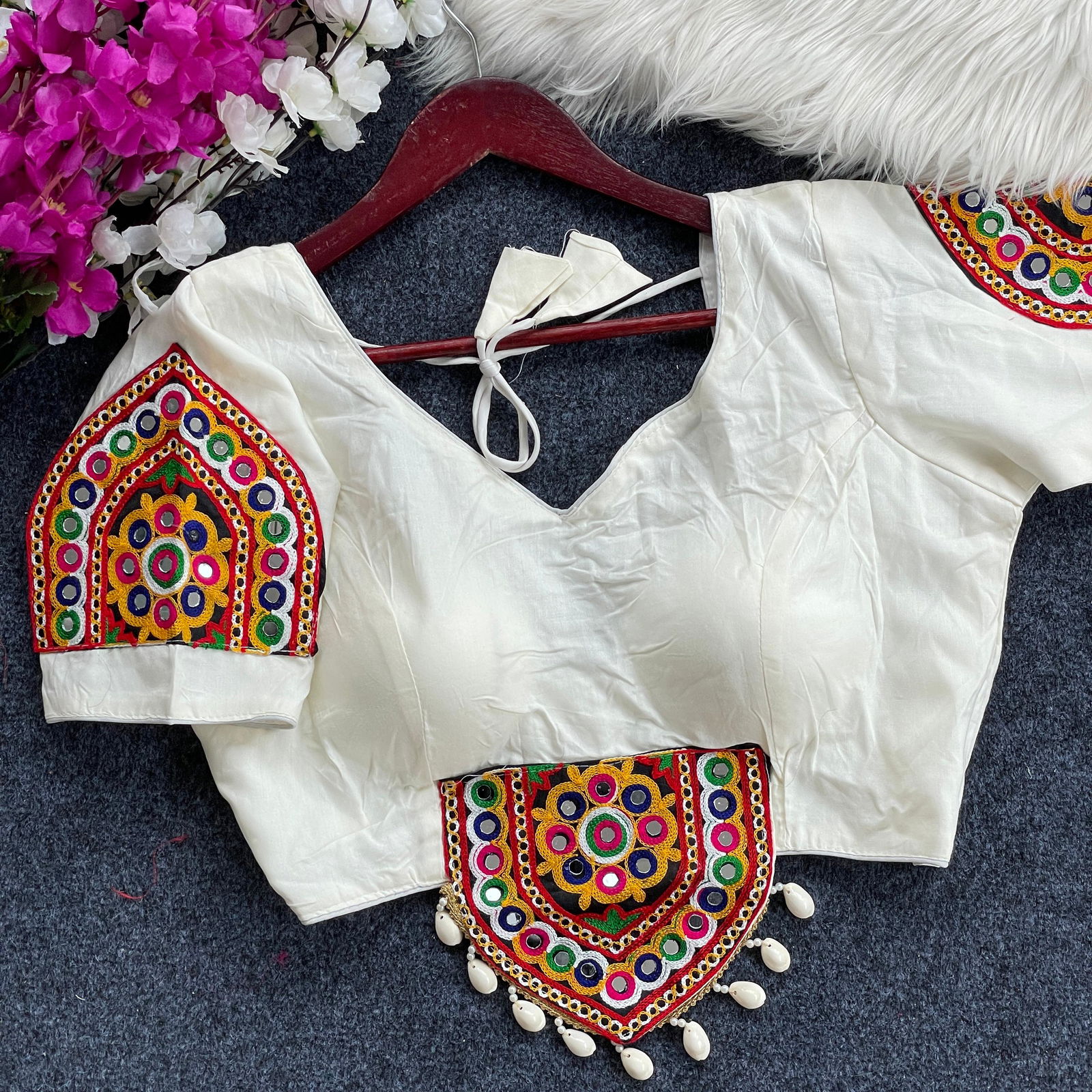SV Magic Cotton Navratri Special Blouse Wholesale Shop In	
